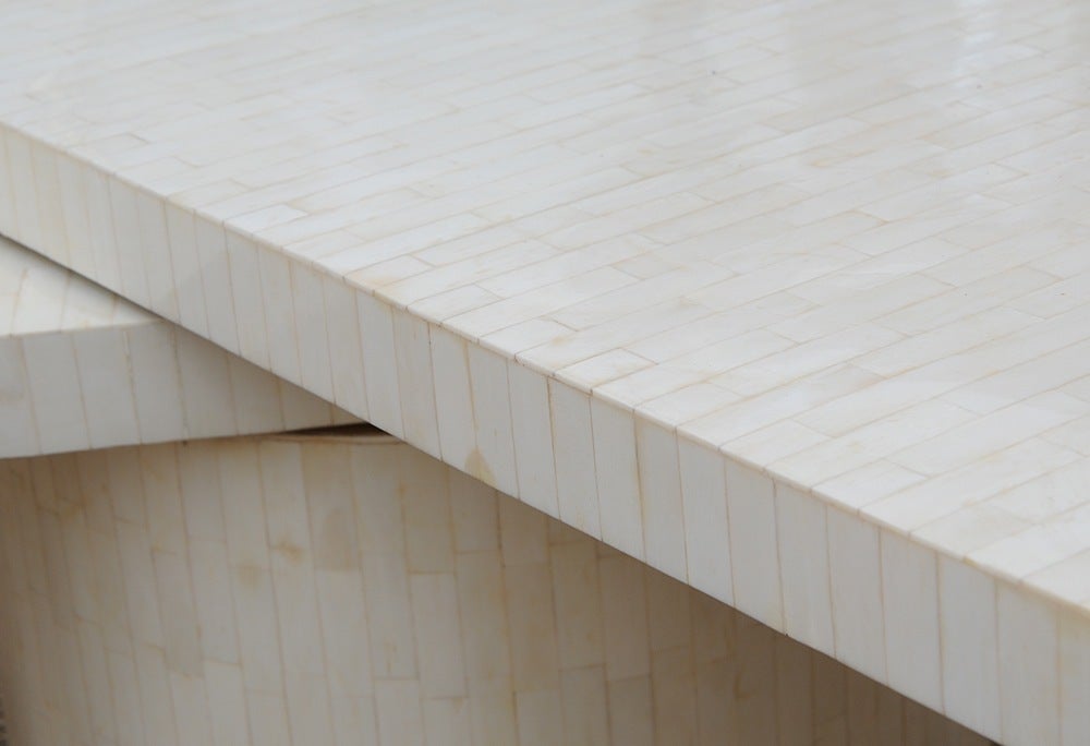 Bone Inlay Pivoting Cocktail Table 2