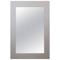 Fantastic Large Floor Standing Mirror in White Lacquer