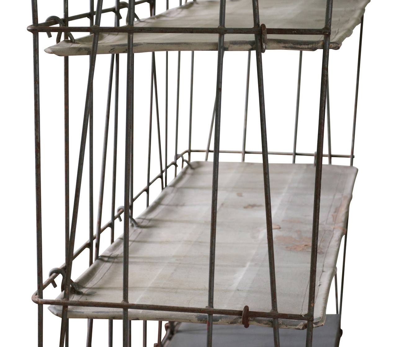 American New York City Industrial Garment Factory Rolling Cart, Soho NY