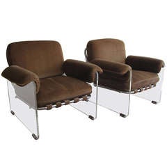 Pair of Iconic Pace "Argenta" Lounge Chairs