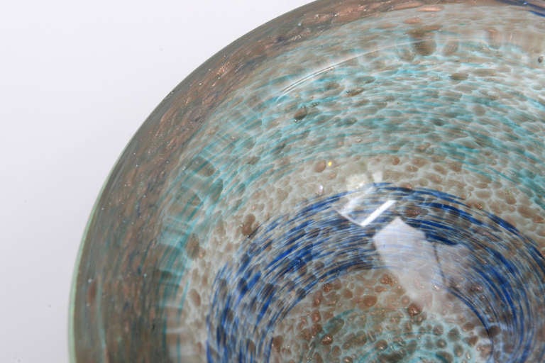 Aureliano Toso Handblown Murano Glass Bowl For Sale 1