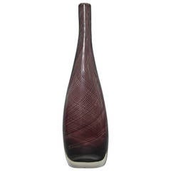Venini Handblown Murano Glass Vase