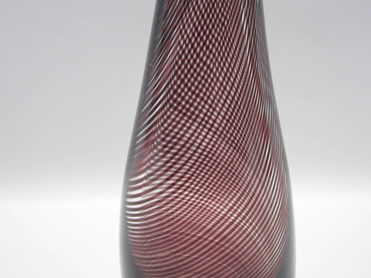 Mid-20th Century Venini Handblown Murano Glass Vase For Sale