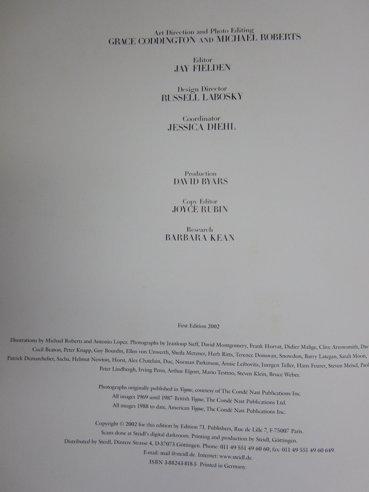 American Grace, Thirty Years of Fashion at Vogue, First Edition Book in Original Box For Sale