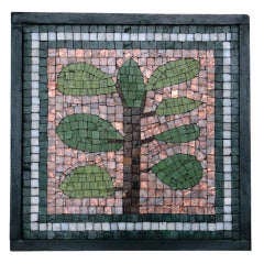 Glass Mosaic Tile Wall Plaque by Charles Berg