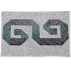 Glass Mosaic Tile Wall Plaque or Table Top by Charles Berg