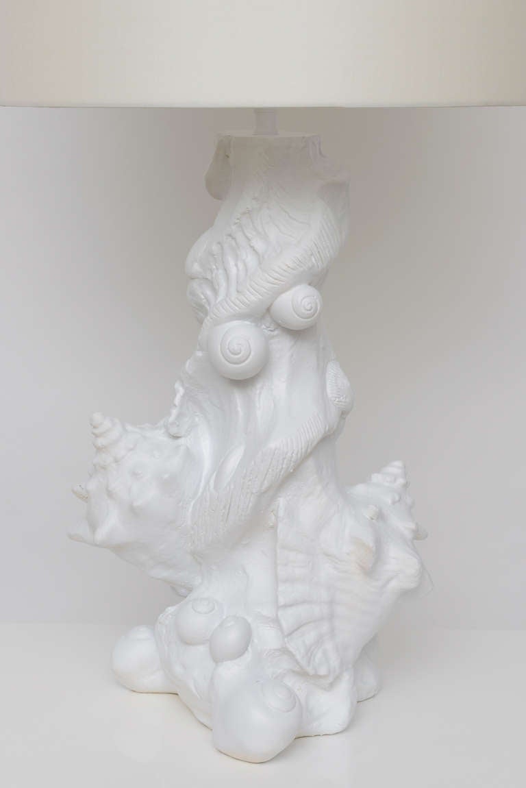 Seashell Lamp in Plaster