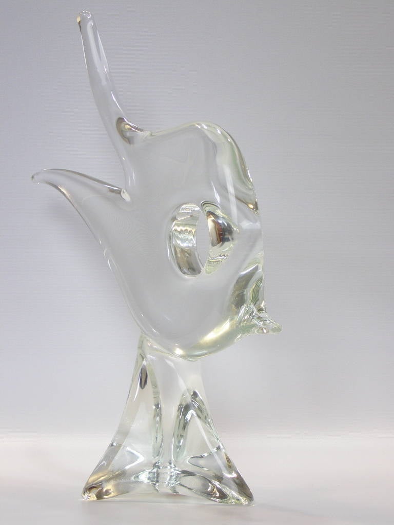 Large-Scale Handblown Murano Glass Fish Sculpture 1