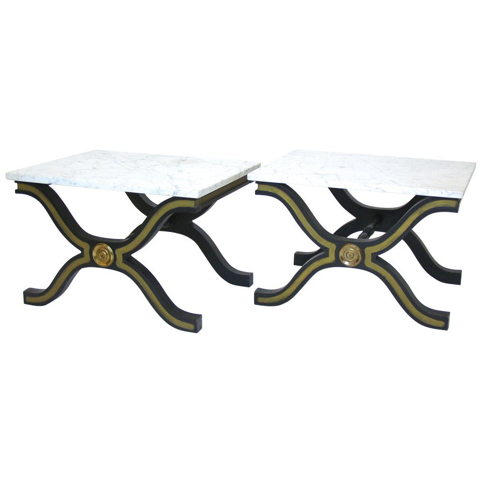 Pair of Dorothy Draper Espana Side Tables