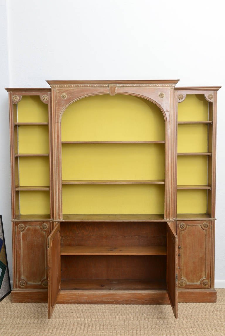 Other Pine Display Cabinet Wall Unit, Shallow to the Wall