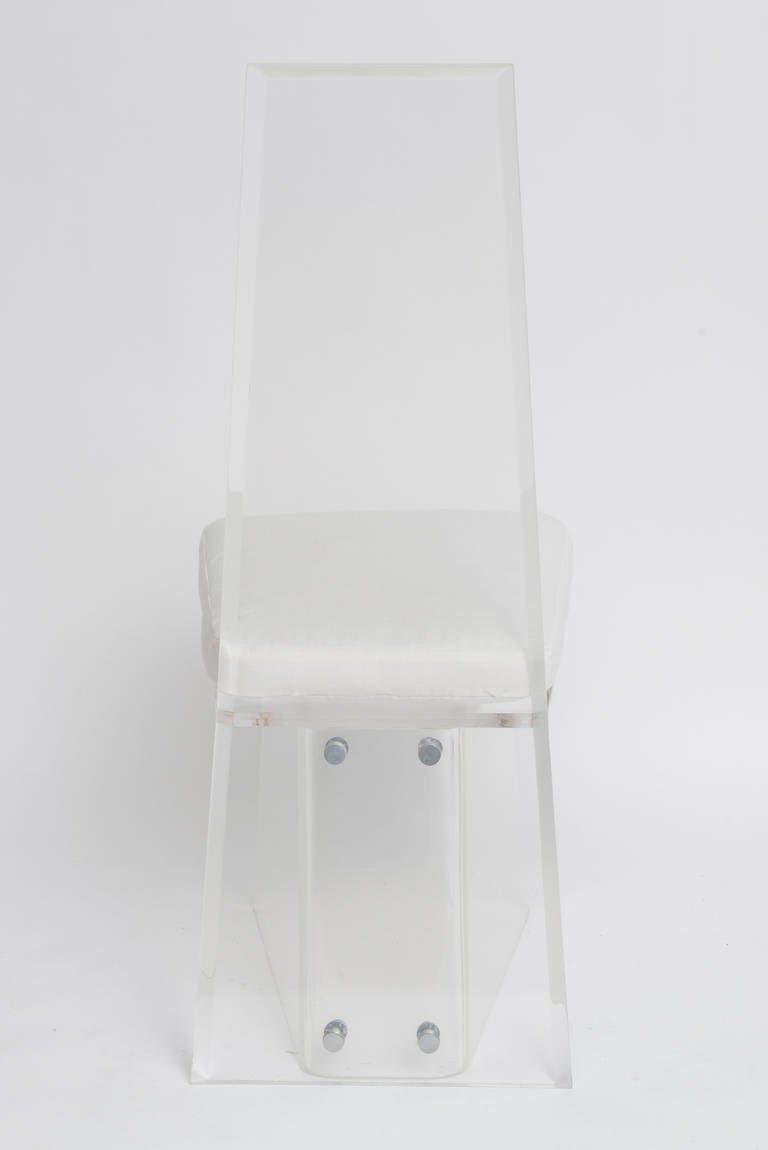 Sculptural Lucite Chairs, Set of Four 1