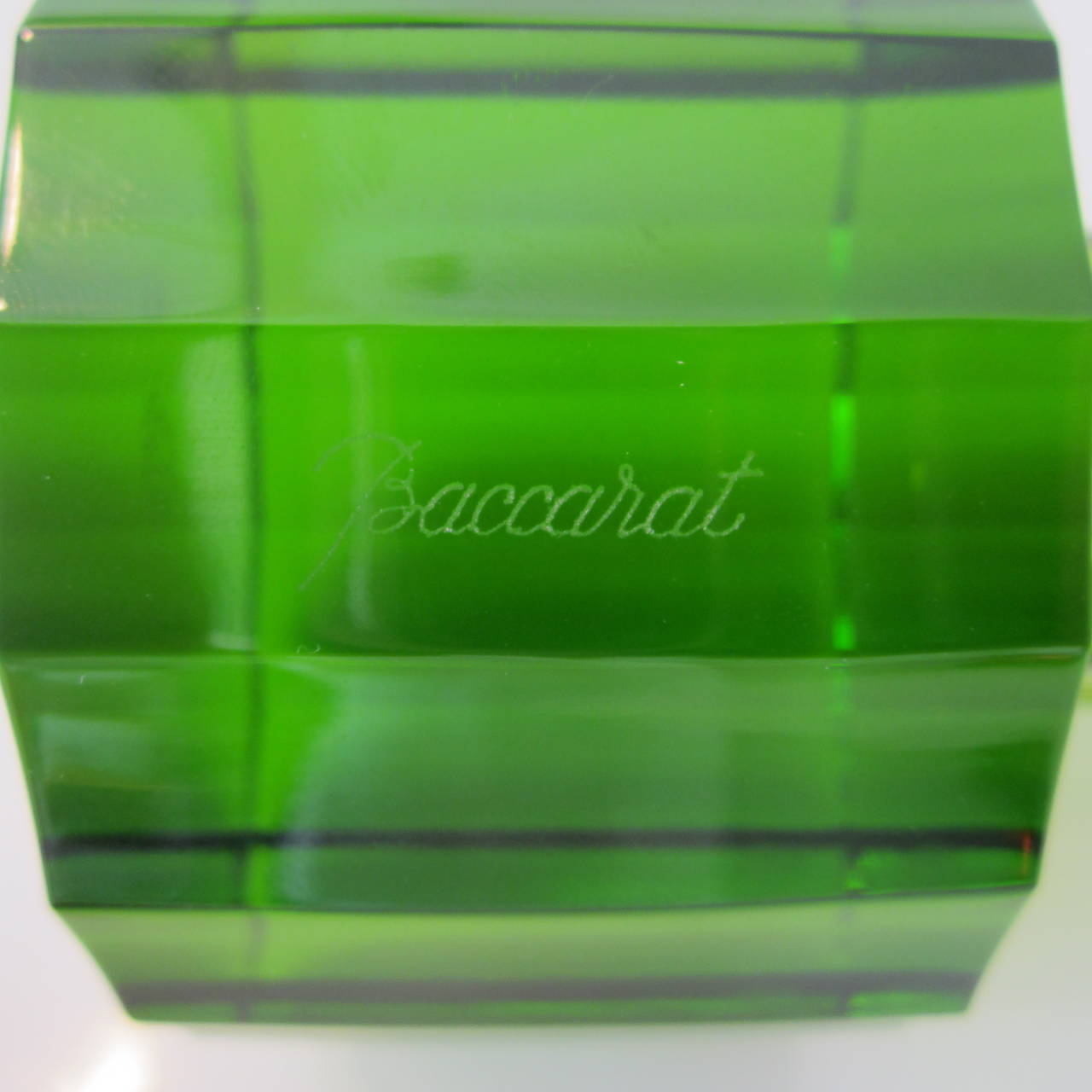 Ettore Sottsass Crystal Trumpet Vase for Baccarat Signed For Sale 3