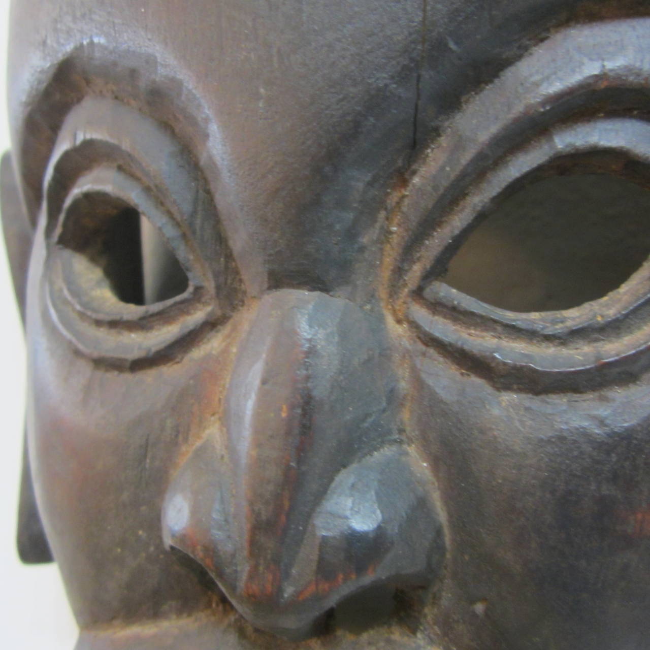 20th Century Hand-Carved African Wood Mask