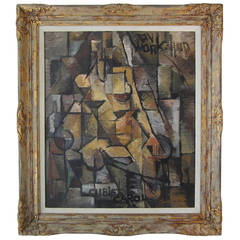 Cubist Carol, the Workshop, Mid-20th Century Painting, Fogesh