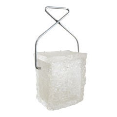 Textured Lucite Ice Bucket by Wilardy