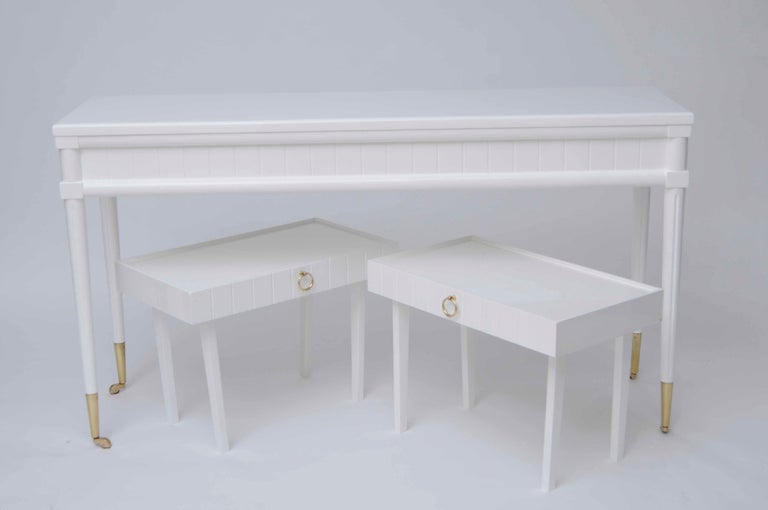 Console Table with Pull-Out Drinks Tables 2