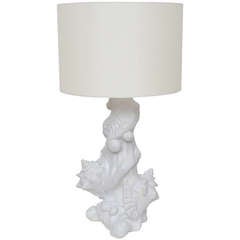 Seashell Lamp in Plaster