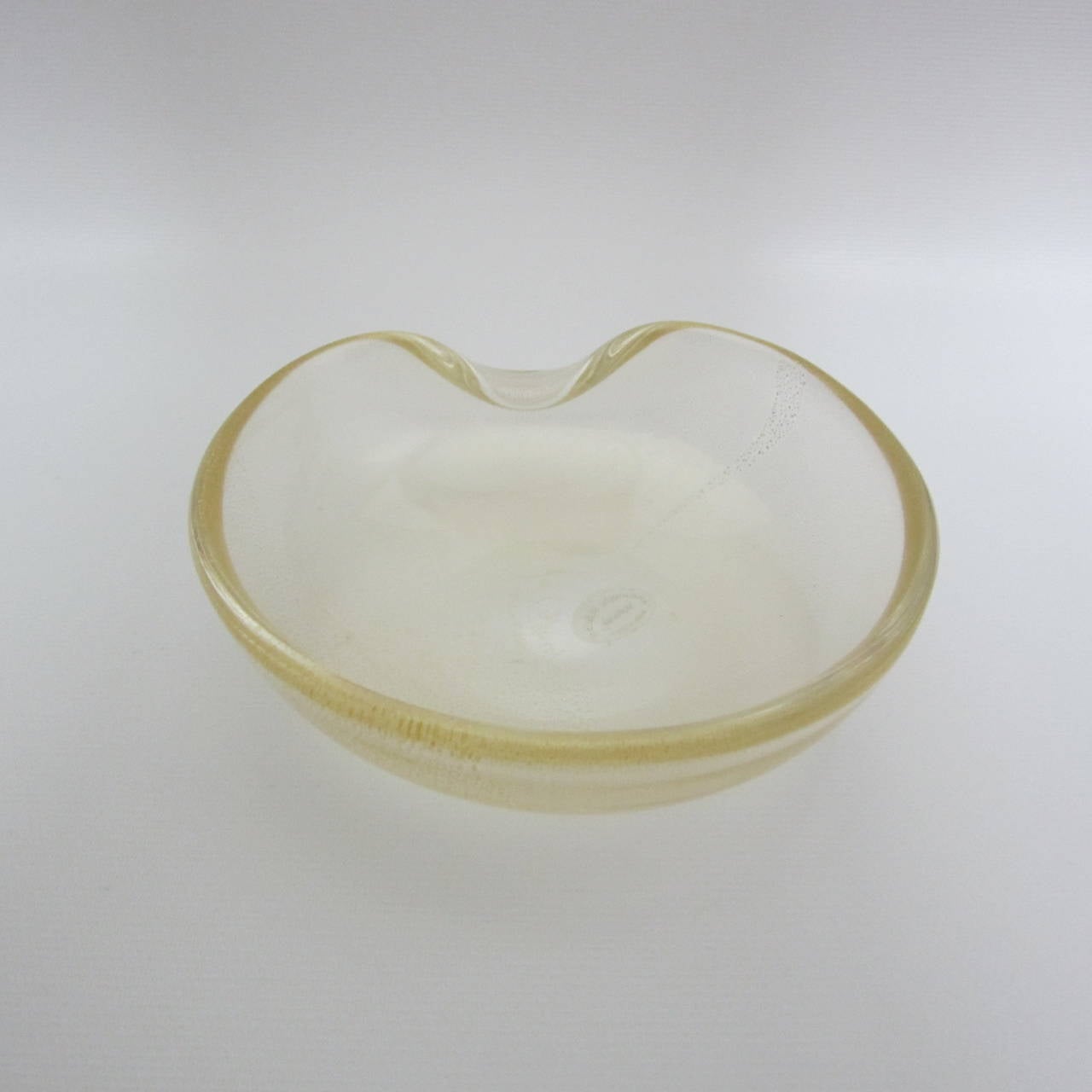 20th Century Elsa Peretti for Tiffany Handblown Murano Glass Dish by Archimede Seguso For Sale