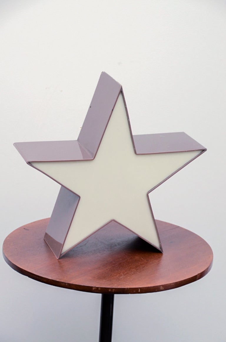 Pair of Star Shaped Resin Sconces