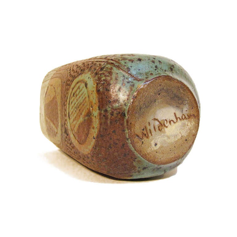 Incised Pottery Vase by Marguerite Wildenhain In Excellent Condition For Sale In Washington, DC