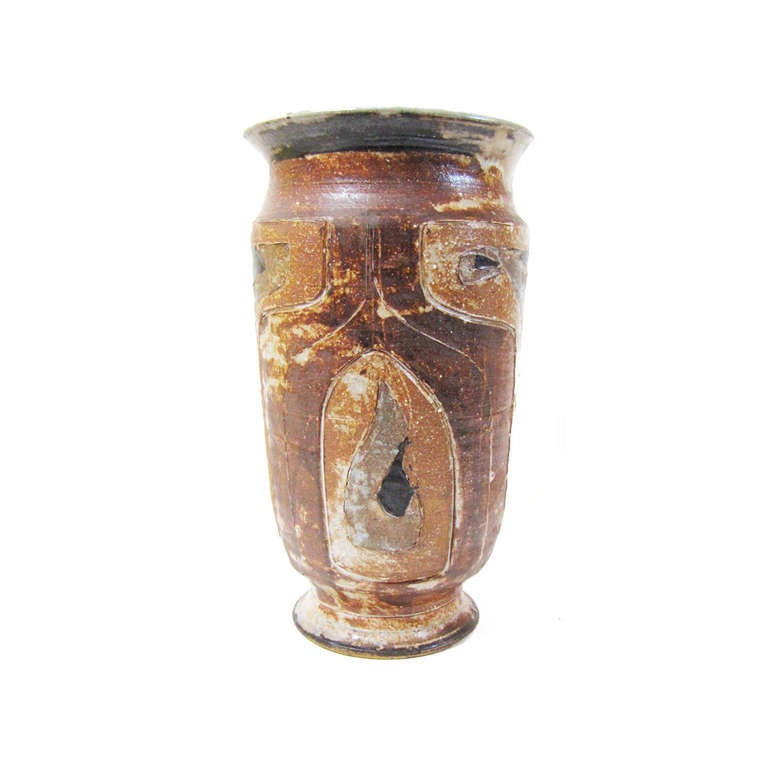 Decorated Pottery Vase by Marguerite Wildenhain