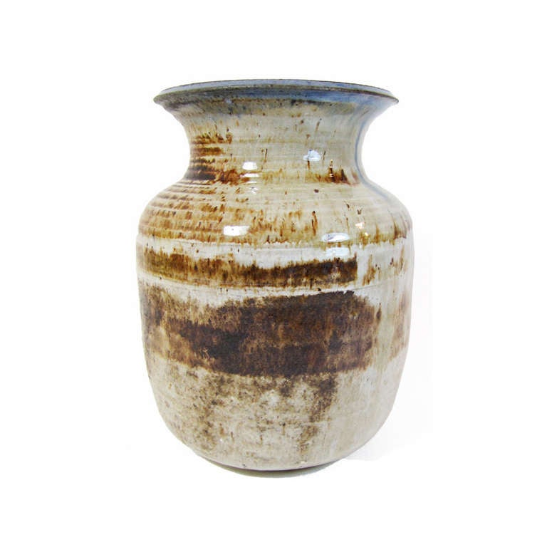 Mid-Century Modern Maguerite Wildenhain Bauhaus Pottery Vase Form For Sale