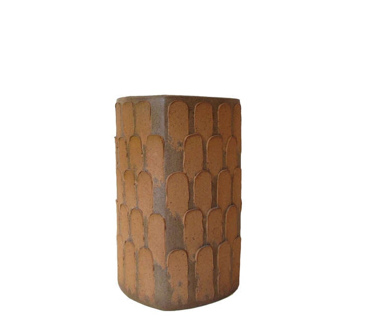 Mid-Century Modern David Cressey Pottery Floor Vase / Jardiniere / Umbrella Stand For Sale