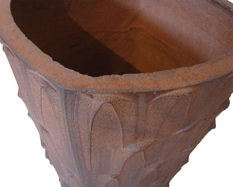 American David Cressey Pottery Floor Vase / Umbrella Stand / Planter For Sale