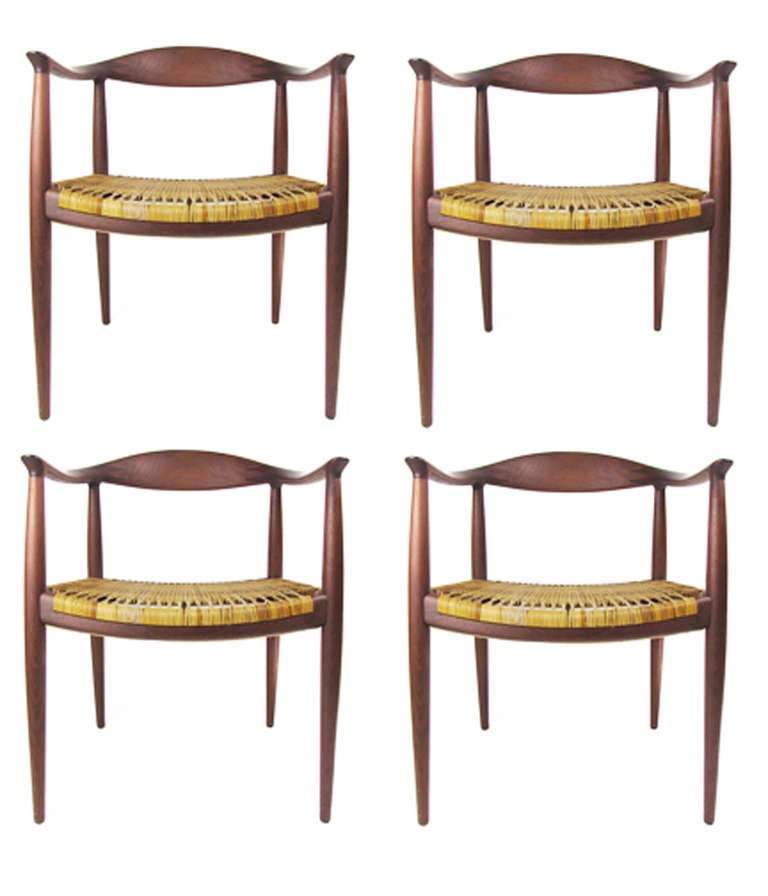 Set of Four Classic Chairs by Hans Wegner