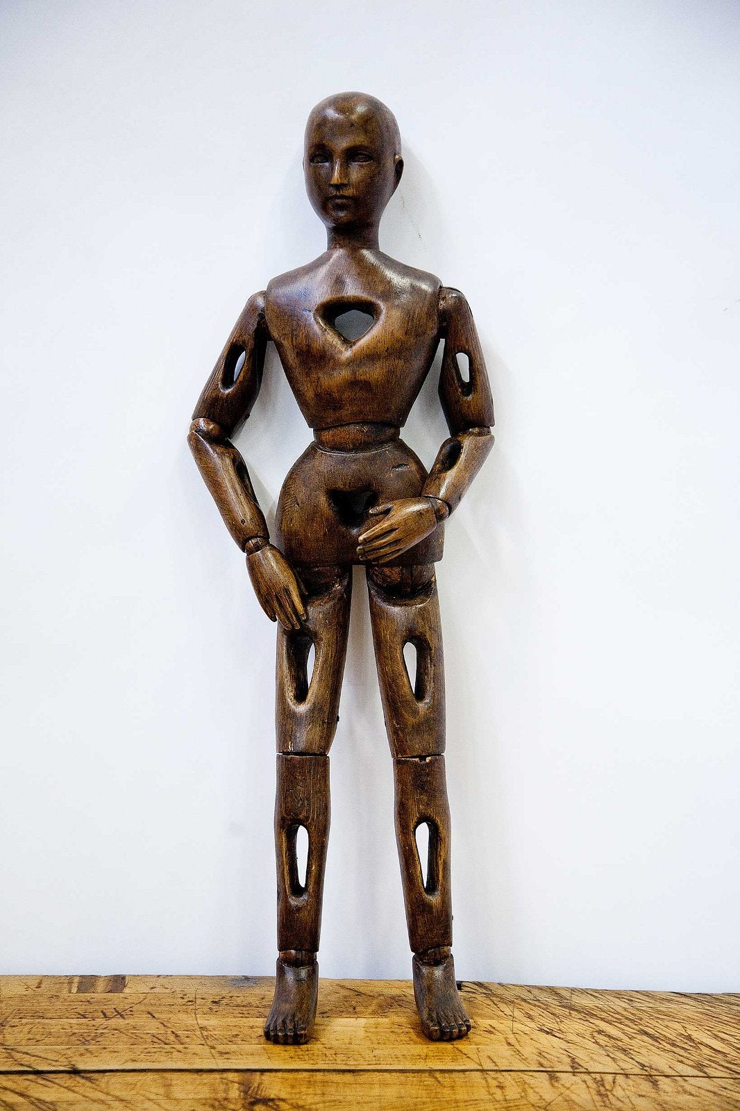 Rare Oak Wood Artist’s Articulated Mannequin.