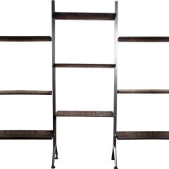 Used Unusual Italian Metal Modular Structure Of A Set Of Bookshelves.