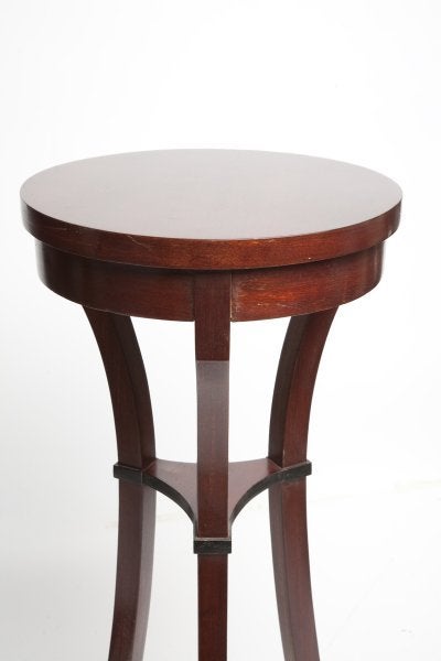 19th Century Pair of rare small round Russian Biedermeier side tables.