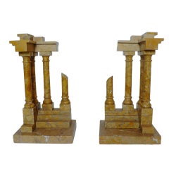 A Grand Tour Object Depicting A Pair Of Ruins.