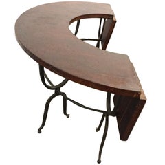 Unusual Semi-Circle Hunt Table for Wine Testing