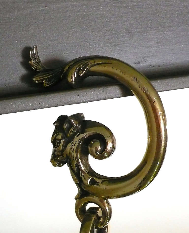 19th Century Oversize Figurative Brass Butcher Weighbridge, Piedmont and Sardinia Kingdom