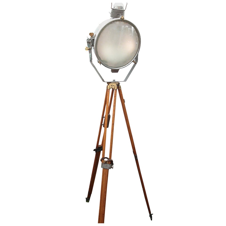 A  Rare Floodlight with Tripod, USA circa 1900