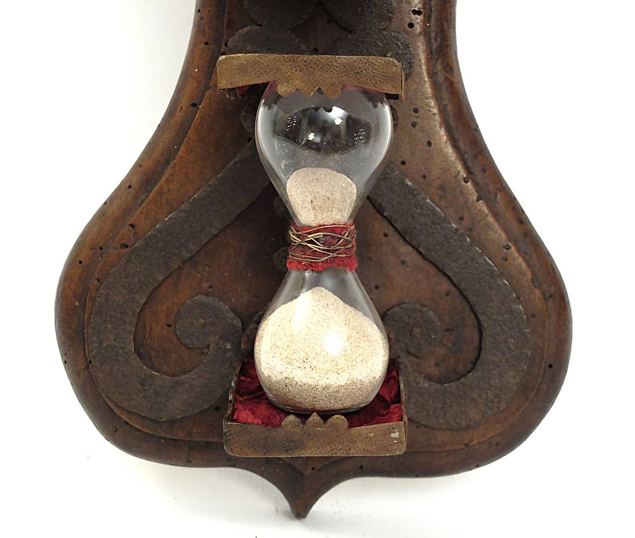 Glass Extremely Rare and Unusual Convent Wall, Triple Hourglass, Early 17th Century
