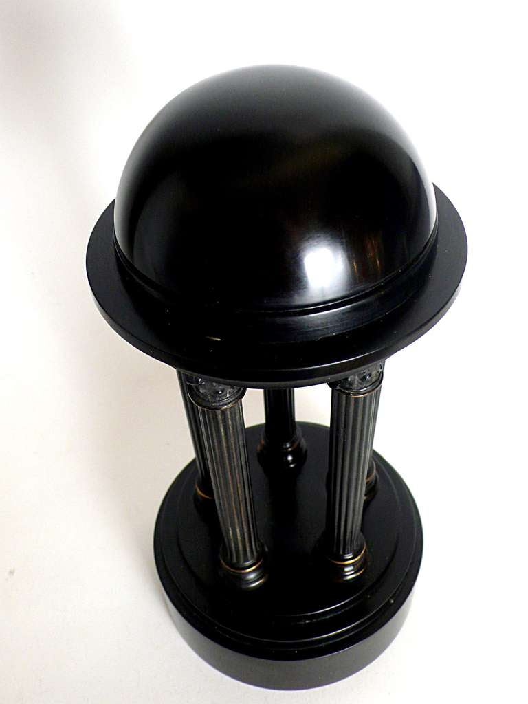 A Rare  Italian Grand Tour Object Depicting A Pair Of Little Marble Round Temple 1
