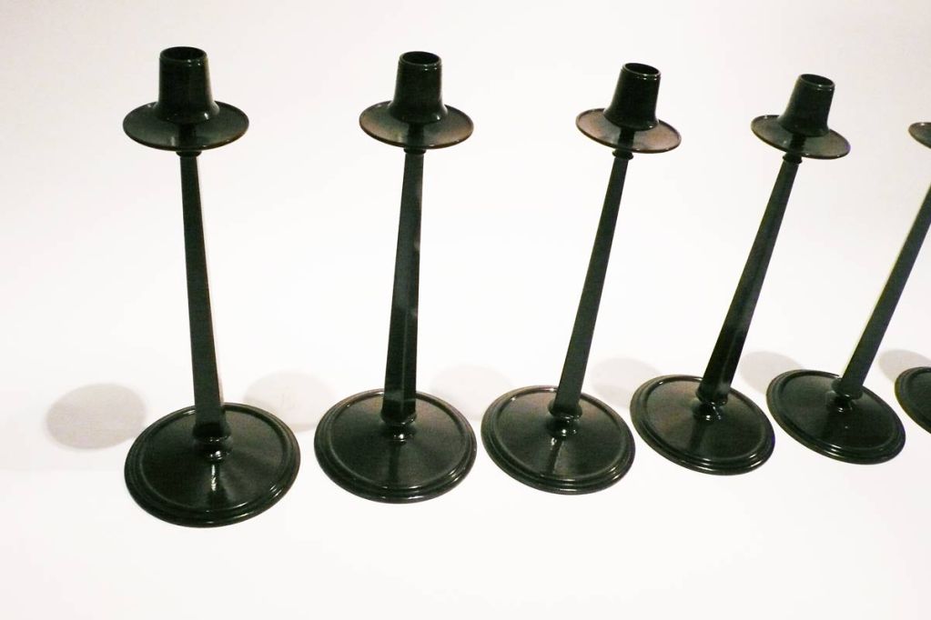 Bakelite Six Ch. R. Mackintosh bakelite candlesticks.Available singularly