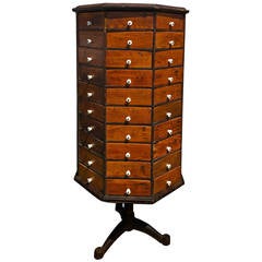 Revolving Chest of Drawers with Eighty Little Drawers