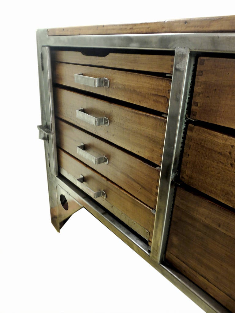 Two Industrial Chests of Drawers 1