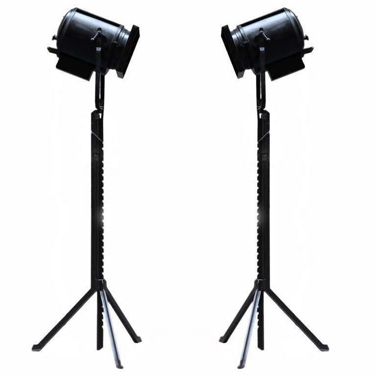 Two Unusual Theater Set Projector Lights. For Sale at 1stdibs