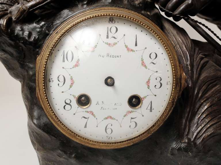 A Rare French Clock Depicting an Indian 4