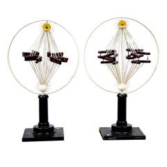 A pair of molecules didactic maquettes