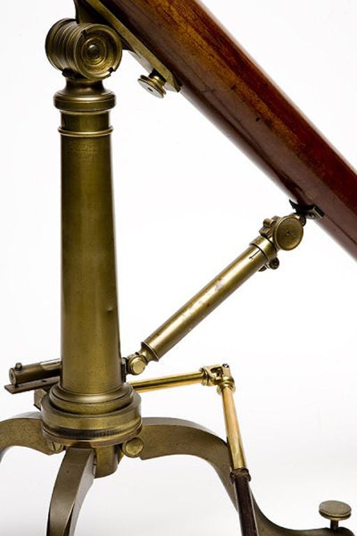 18th Century and Earlier English Mahogany Telescope. Signed Dollond.