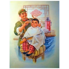 Original 1940's Chinese Propaganda Poster by Kwangchou
