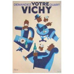 Vintage Demandez Votre Quart Vichy - Colin