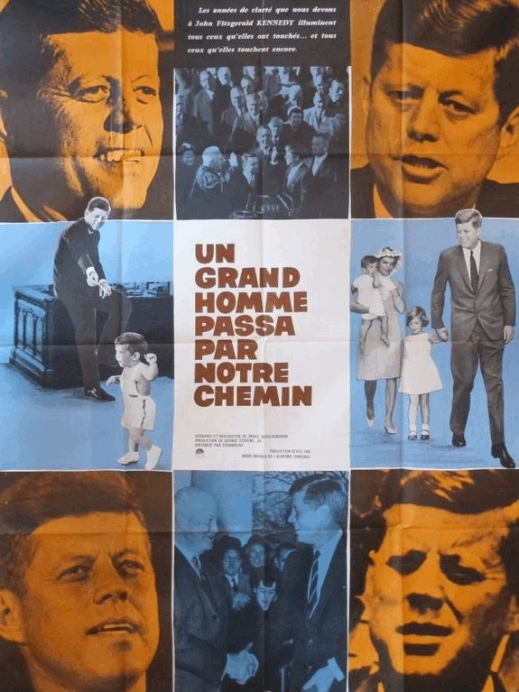 John F Kennedy Movie - Un Grand Homme Passe par Notre Chemin