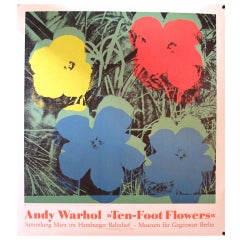 Vintage Original 1990s Berlin Exhibition Poster - Andy Warhol - Ten Foot