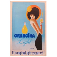 Original 1970s French Poster, Orangina Light - Bernard Villemot